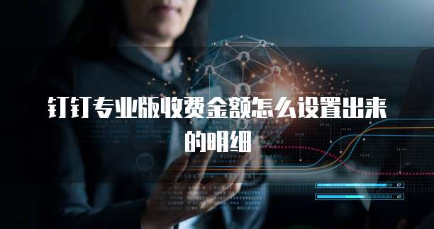钉钉专业版收费金额怎么设置出来的明细