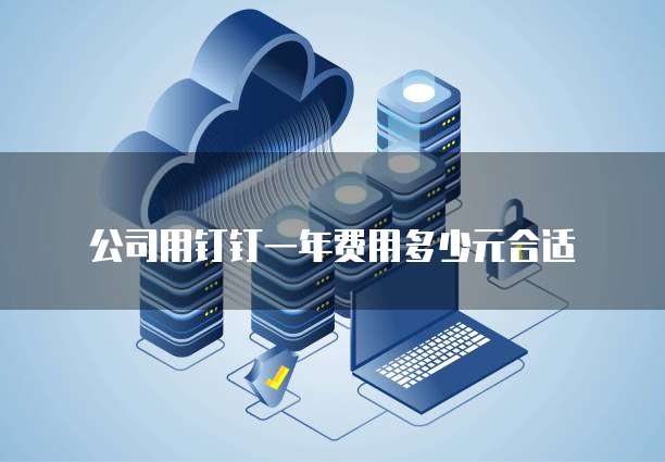 公司用钉钉一年费用多少元合适