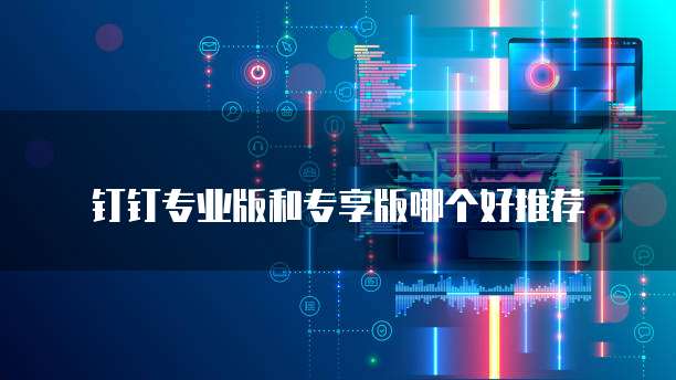 钉钉专业版和专享版哪个好推荐