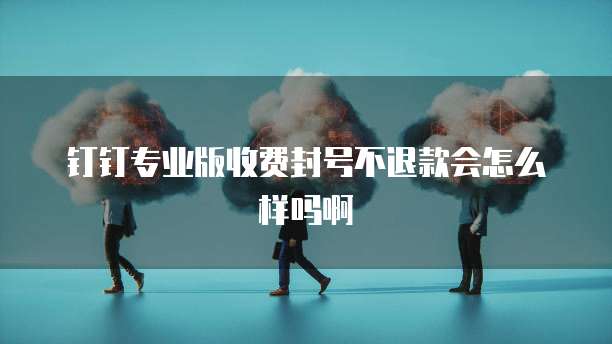 钉钉专业版收费封号不退款会怎么样吗啊