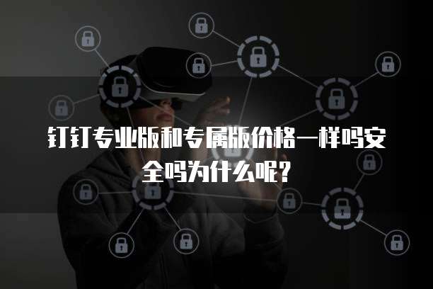 钉钉专业版和专属版价格一样吗安全吗为什么呢?