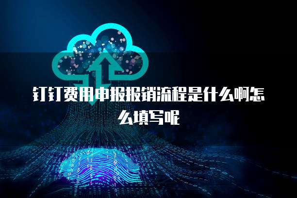 钉钉费用申报报销流程是什么啊怎么填写呢