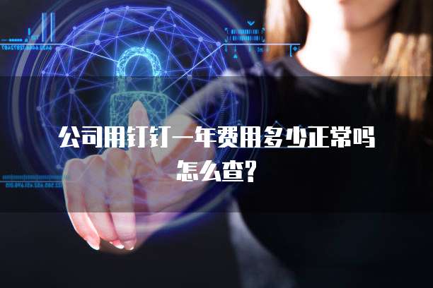 公司用钉钉一年费用多少正常吗怎么查?