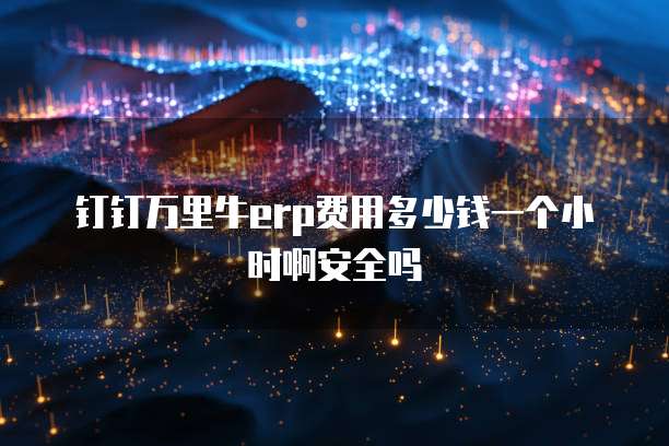 钉钉万里牛erp费用多少钱一个小时啊安全吗
