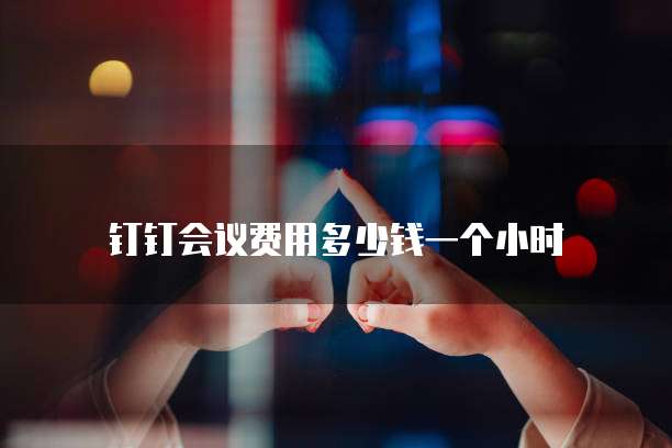 钉钉会议费用多少钱一个小时