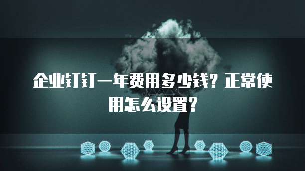 企业钉钉一年费用多少钱？正常使用怎么设置？