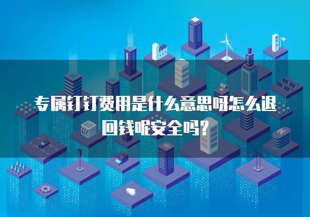 专属钉钉费用是什么意思呀怎么退回钱呢安全吗?