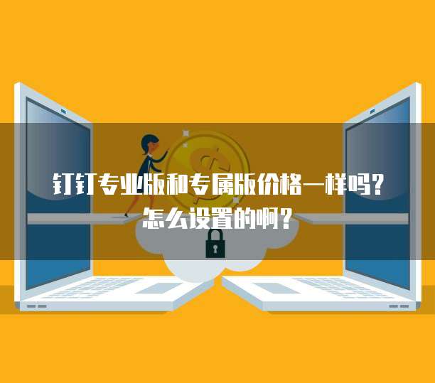 钉钉专业版和专属版价格一样吗?怎么设置的啊?