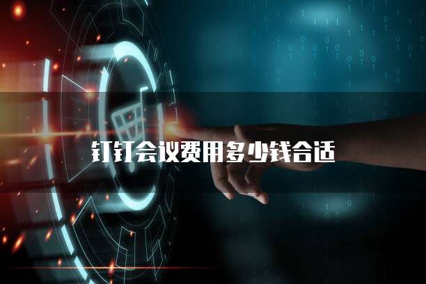 钉钉会议费用多少钱合适