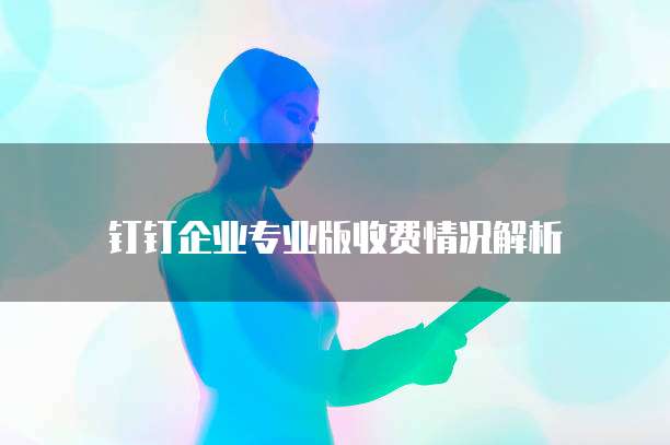 钉钉企业专业版收费情况解析
