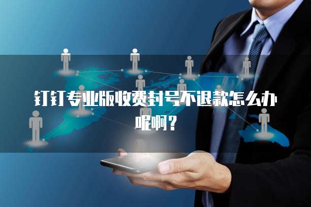 钉钉专业版收费封号不退款怎么办呢啊?