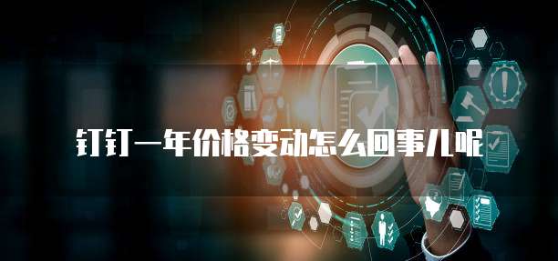钉钉一年价格变动怎么回事儿呢