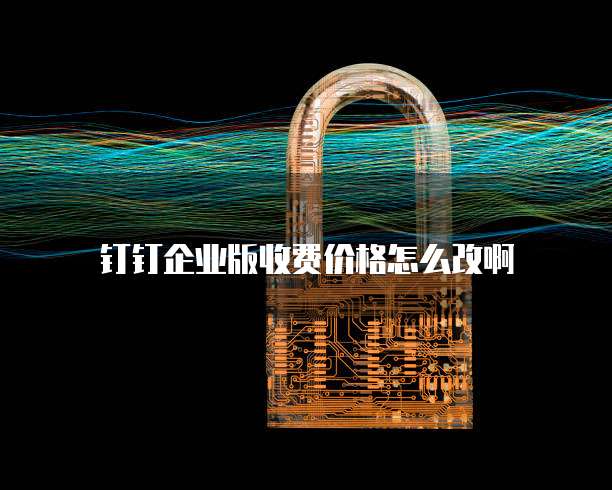 钉钉企业版收费价格怎么改啊