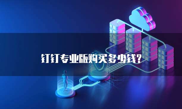 钉钉专业版购买多少钱?