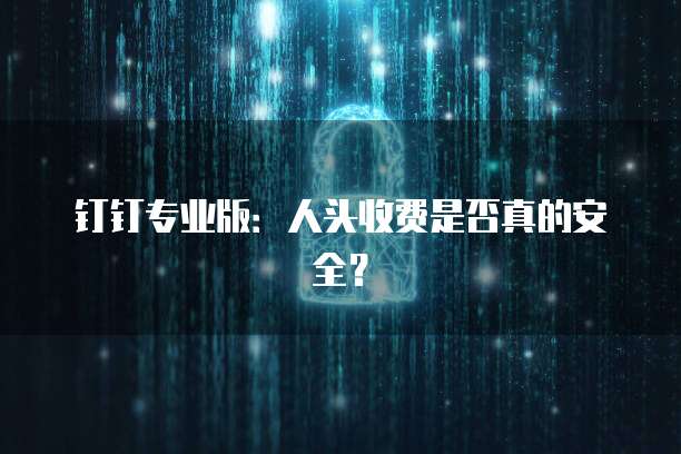 钉钉专业版：人头收费是否真的安全？