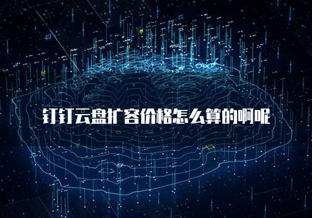 钉钉云盘扩容价格怎么算的啊呢