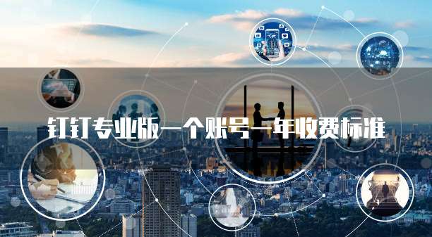 钉钉专业版一个账号一年收费标准