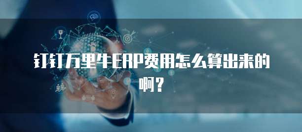 钉钉万里牛ERP费用怎么算出来的啊?
