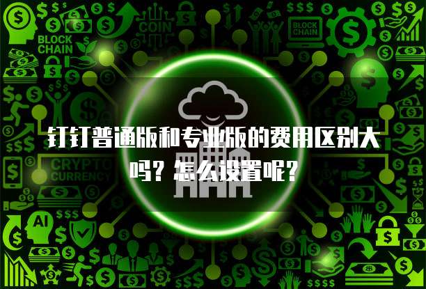 钉钉普通版和专业版的费用区别大吗?怎么设置呢?