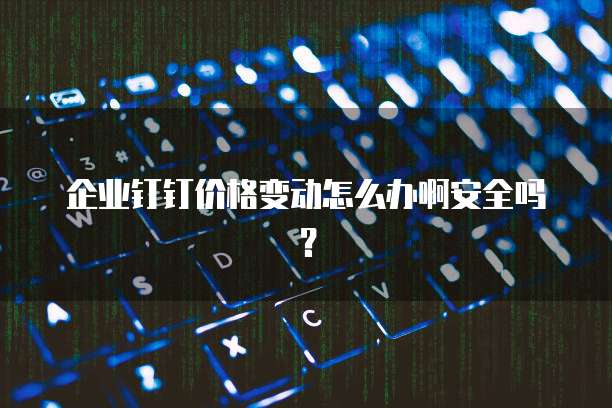 企业钉钉价格变动怎么办啊安全吗?