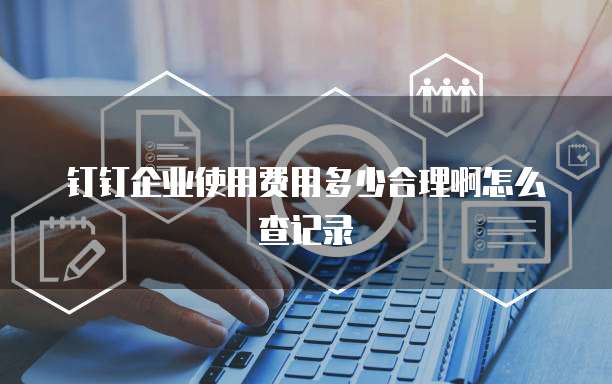 钉钉企业使用费用多少合理啊怎么查记录
