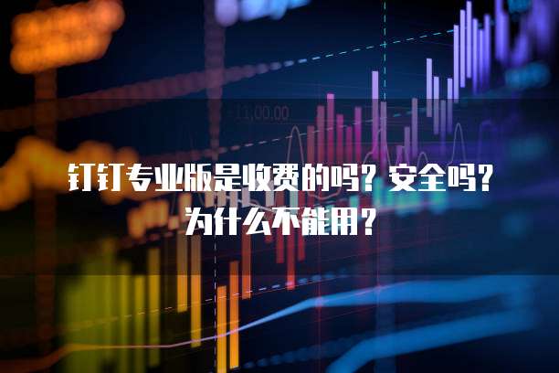 钉钉专业版是收费的吗?安全吗?为什么不能用?