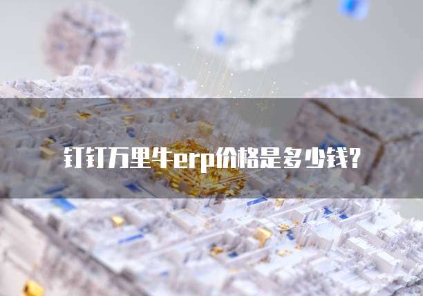 钉钉万里牛erp价格是多少钱？