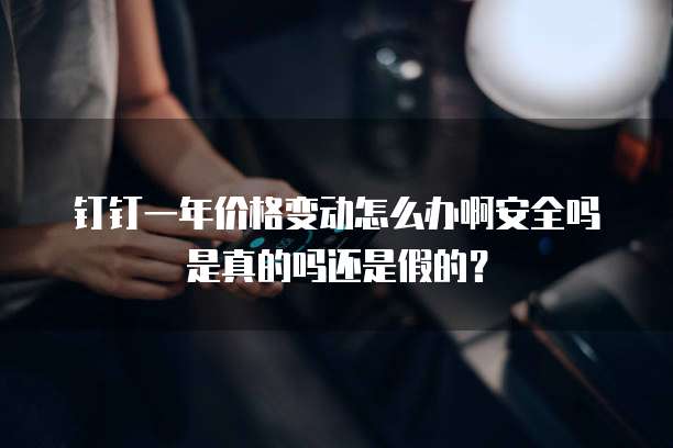 钉钉一年价格变动怎么办啊安全吗是真的吗还是假的?