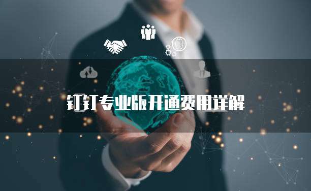 钉钉专业版开通费用详解