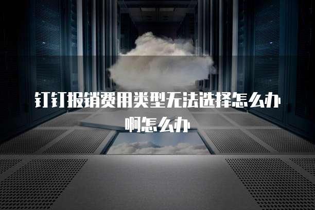钉钉报销费用类型无法选择怎么办啊怎么办