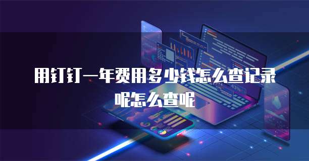用钉钉一年费用多少钱怎么查记录呢怎么查呢
