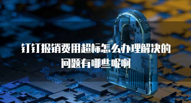 钉钉报销费用超标怎么办理解决的问题有哪些呢啊