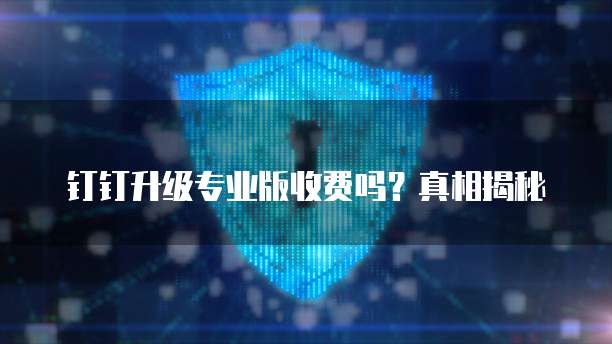 钉钉升级专业版收费吗?真相揭秘