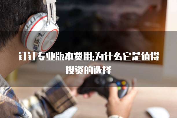 钉钉专业版本费用:为什么它是值得投资的选择