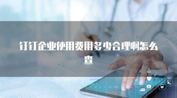 钉钉企业使用费用多少合理啊怎么查