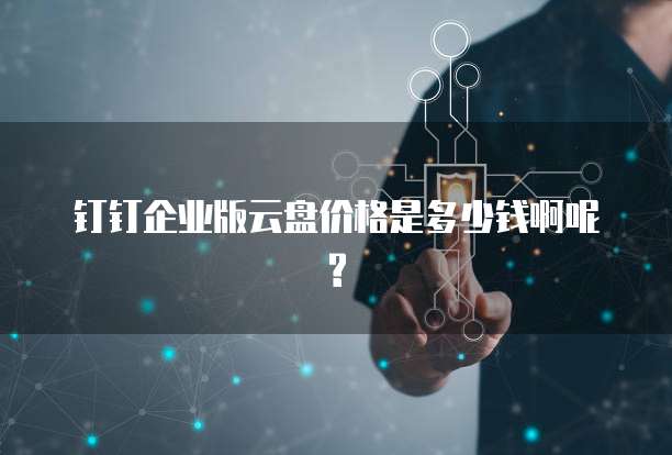 钉钉企业版云盘价格是多少钱啊呢?