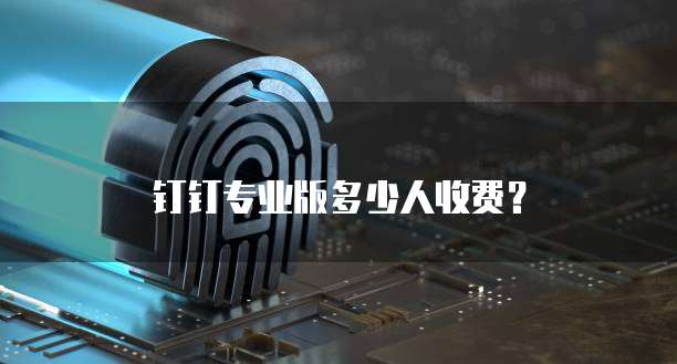 钉钉专业版多少人收费?