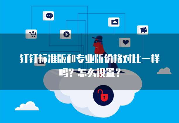 钉钉标准版和专业版价格对比一样吗?怎么设置?