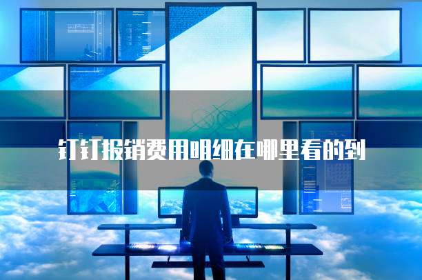 钉钉报销费用明细在哪里看的到