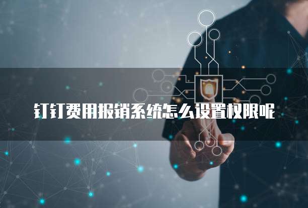 钉钉费用报销系统怎么设置权限呢