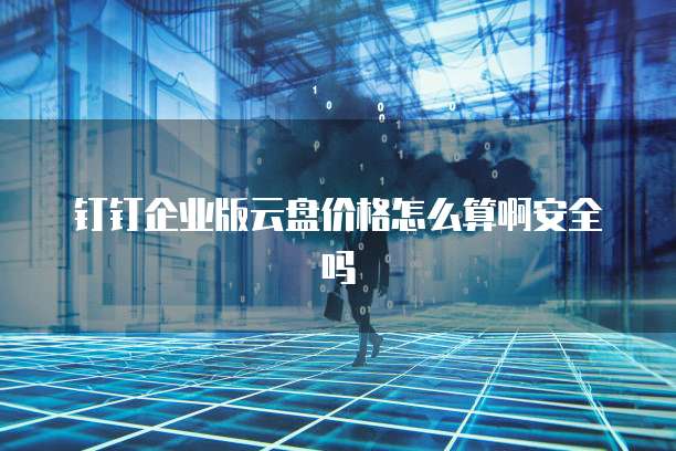 钉钉企业版云盘价格怎么算啊安全吗
