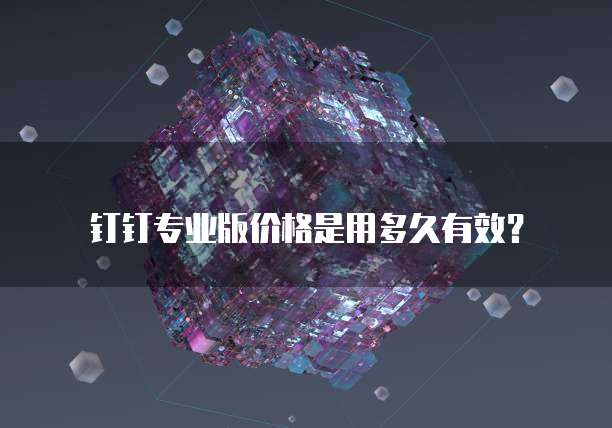 钉钉专业版价格是用多久有效？