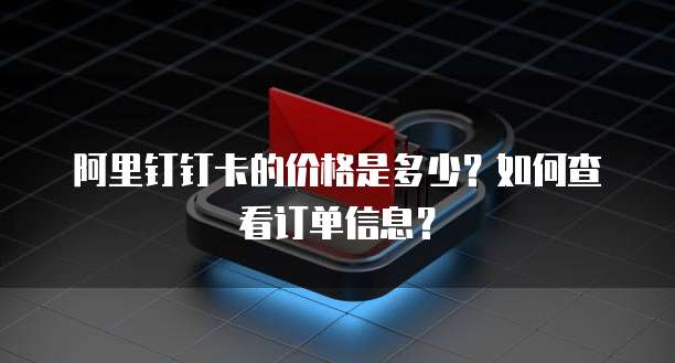 阿里钉钉卡的价格是多少？如何查看订单信息？