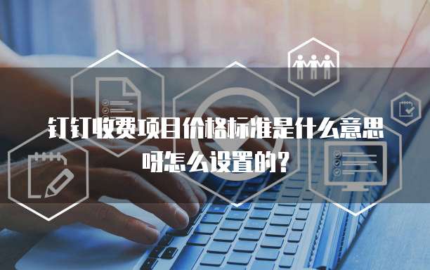 钉钉收费项目价格标准是什么意思呀怎么设置的?