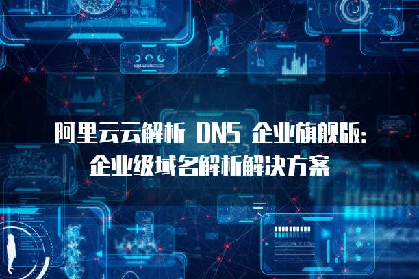 阿里云云解析 DNS 企业旗舰版:企业级域名解析解决方案