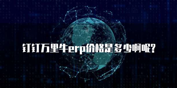 钉钉万里牛erp价格是多少啊呢?