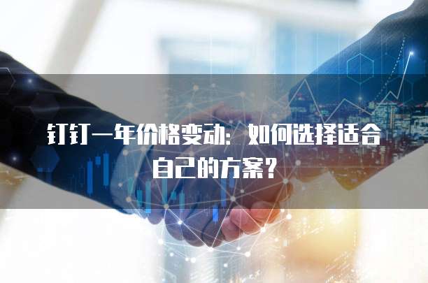 钉钉一年价格变动:如何选择适合自己的方案?