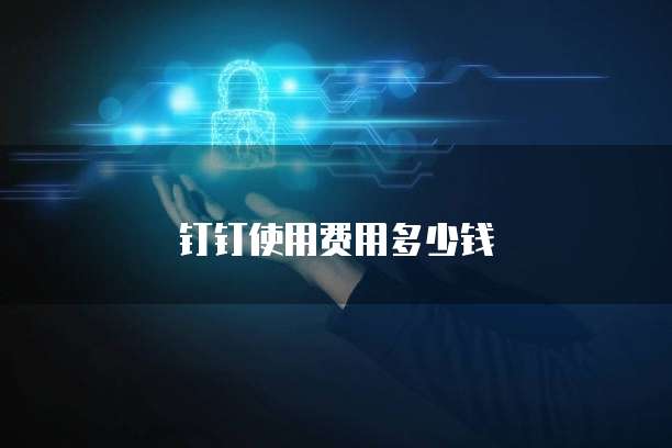 钉钉使用费用多少钱