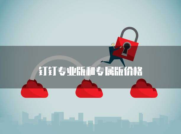 钉钉专业版和专属版价格