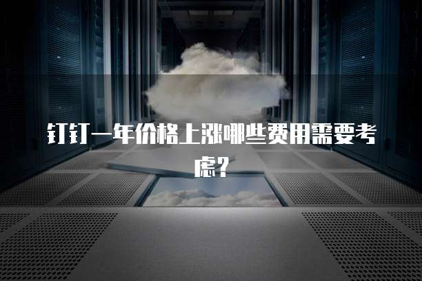 钉钉一年价格上涨哪些费用需要考虑?